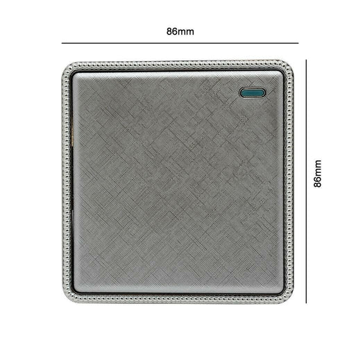 Brushed Chrome Screwless Light Switches & Socket~2454