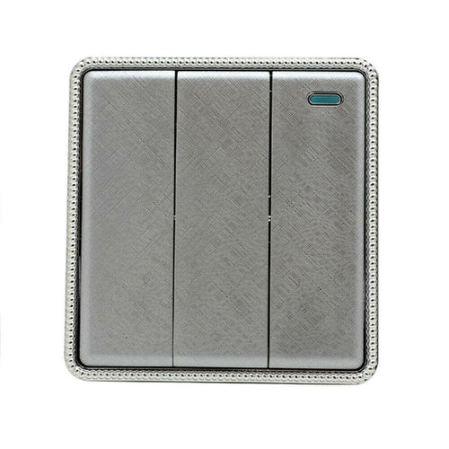 Brushed Chrome Screwless Light Switches & Socket