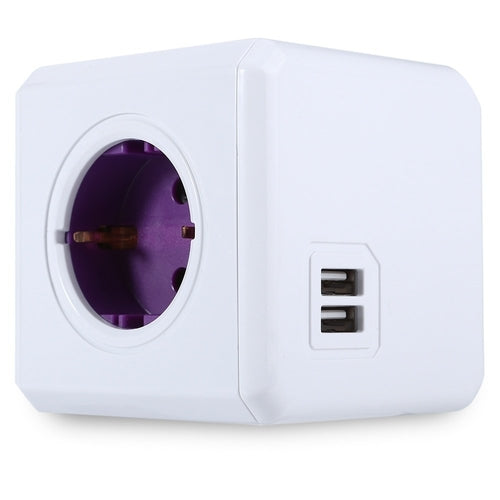 Power Cube 2 USB Ports 4 Travel Plugs