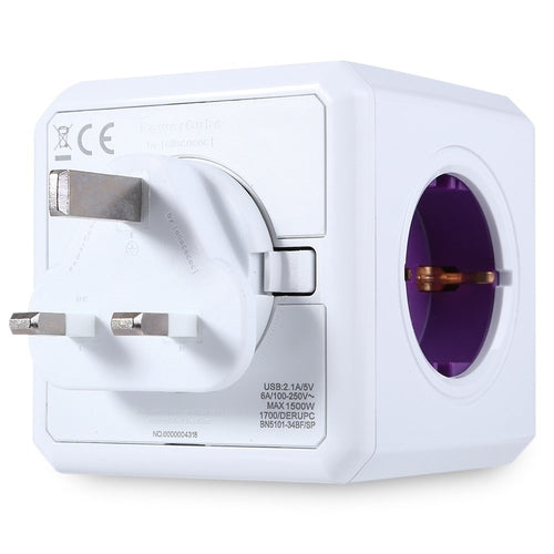 Power Cube 2 USB Ports 4 Travel Plugs