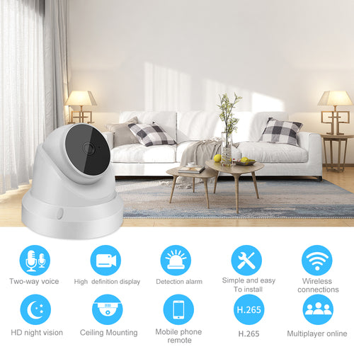 360° WiFi Security Camera – HD Baby Monitor with Night Vision & Motion Detection