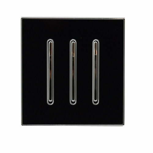 1/2/3 Gang Wall Switch Screw less Brushed Gold Light Switch~3616