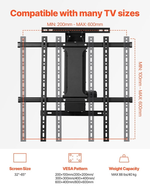 Motorized TV Wall Mount, TV Mount for 32 to 65 Inch TV, Electric